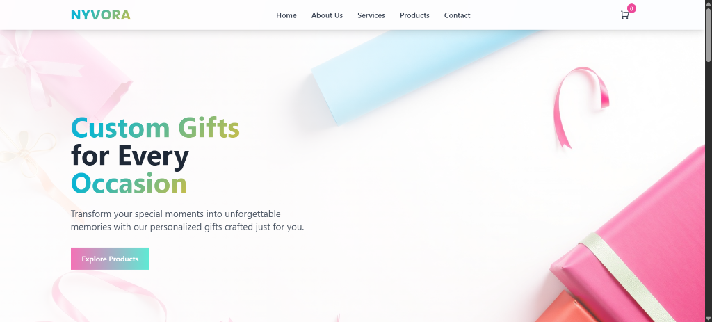 Nyvora E-Commerce Store Preview